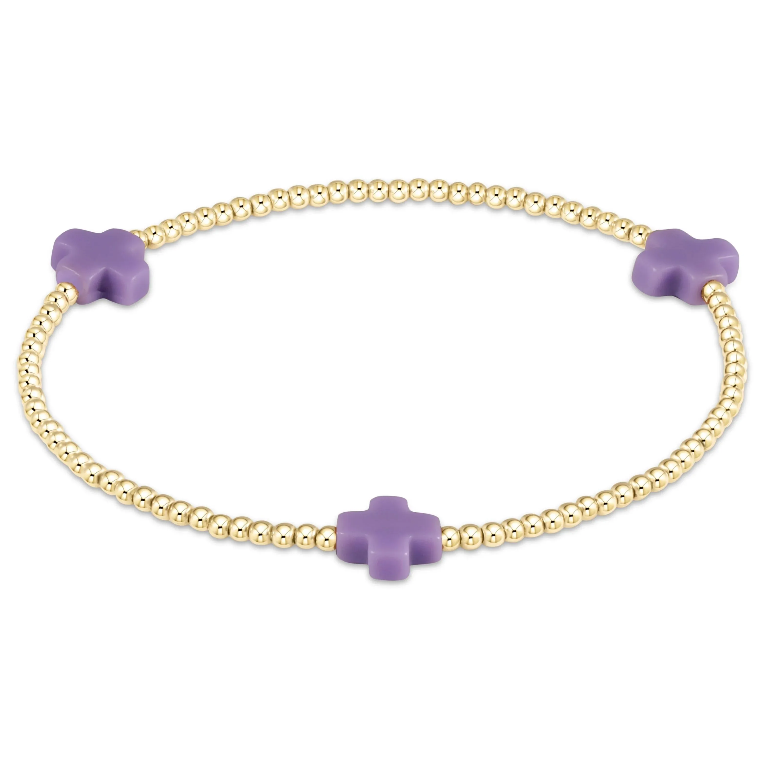 Signature Cross 2mm Bracelet Gold