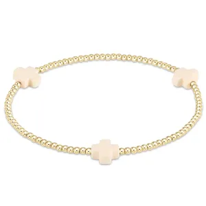 Signature Cross 2mm Bracelet Gold