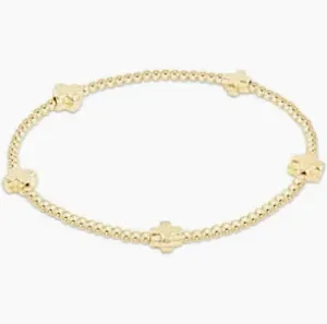 Signature Cross Small 2MM - Gold
