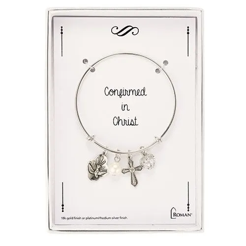 Silver Confirmed in Christ Adjustable Bracelet