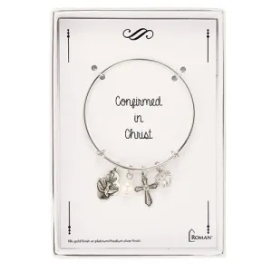 Silver Confirmed in Christ Adjustable Bracelet