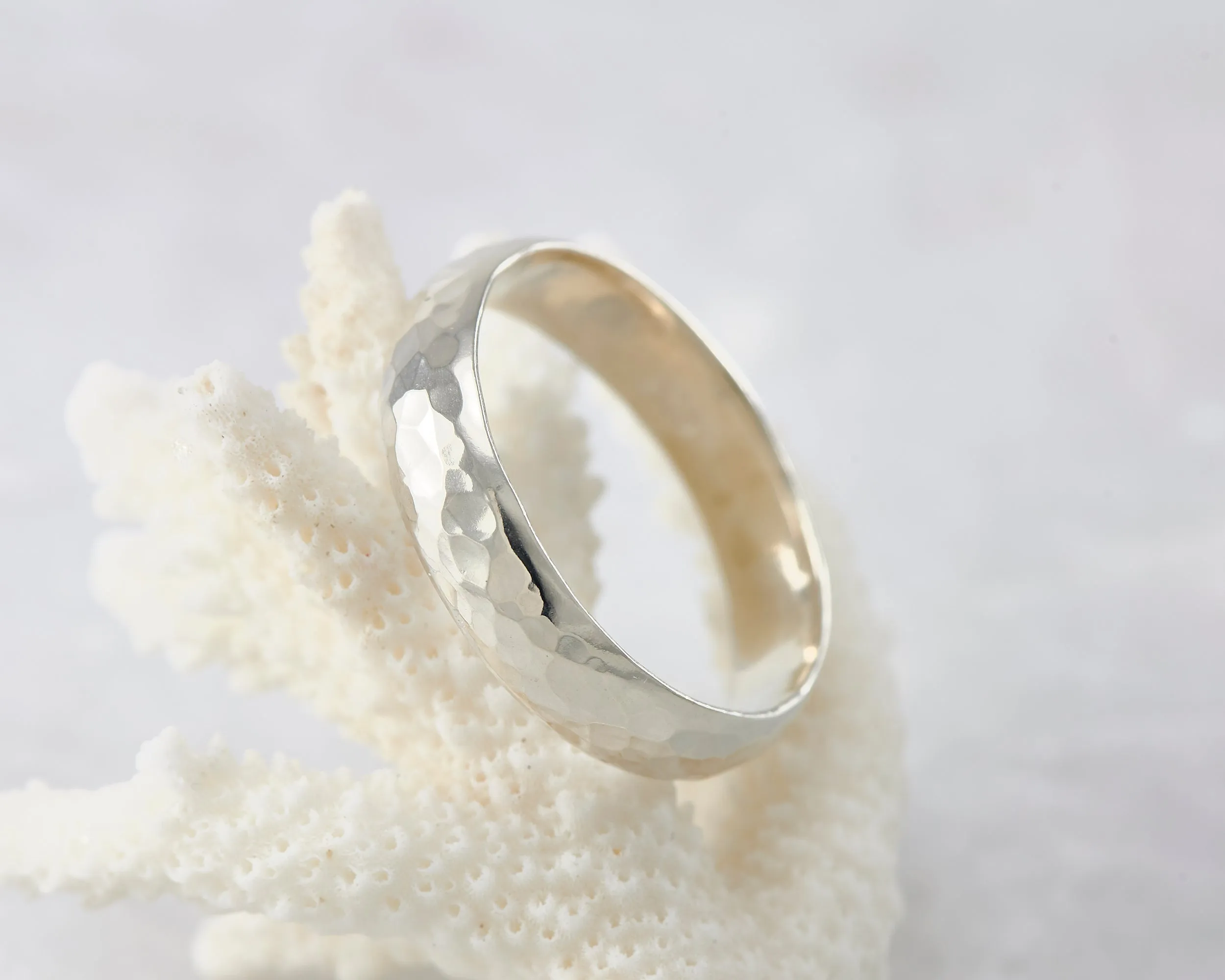 Silver Hammered Bangle