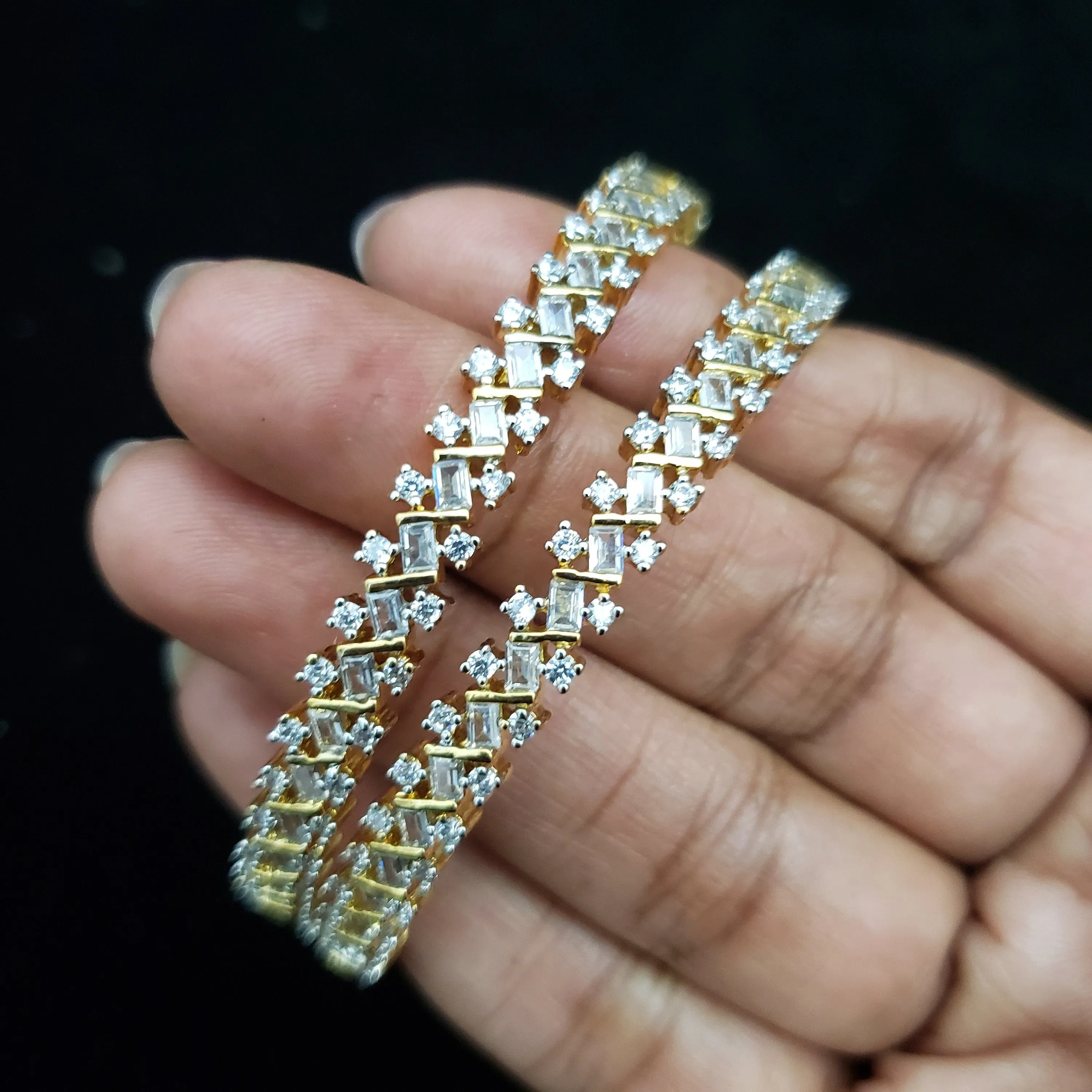SILVER toNE Bangles Set