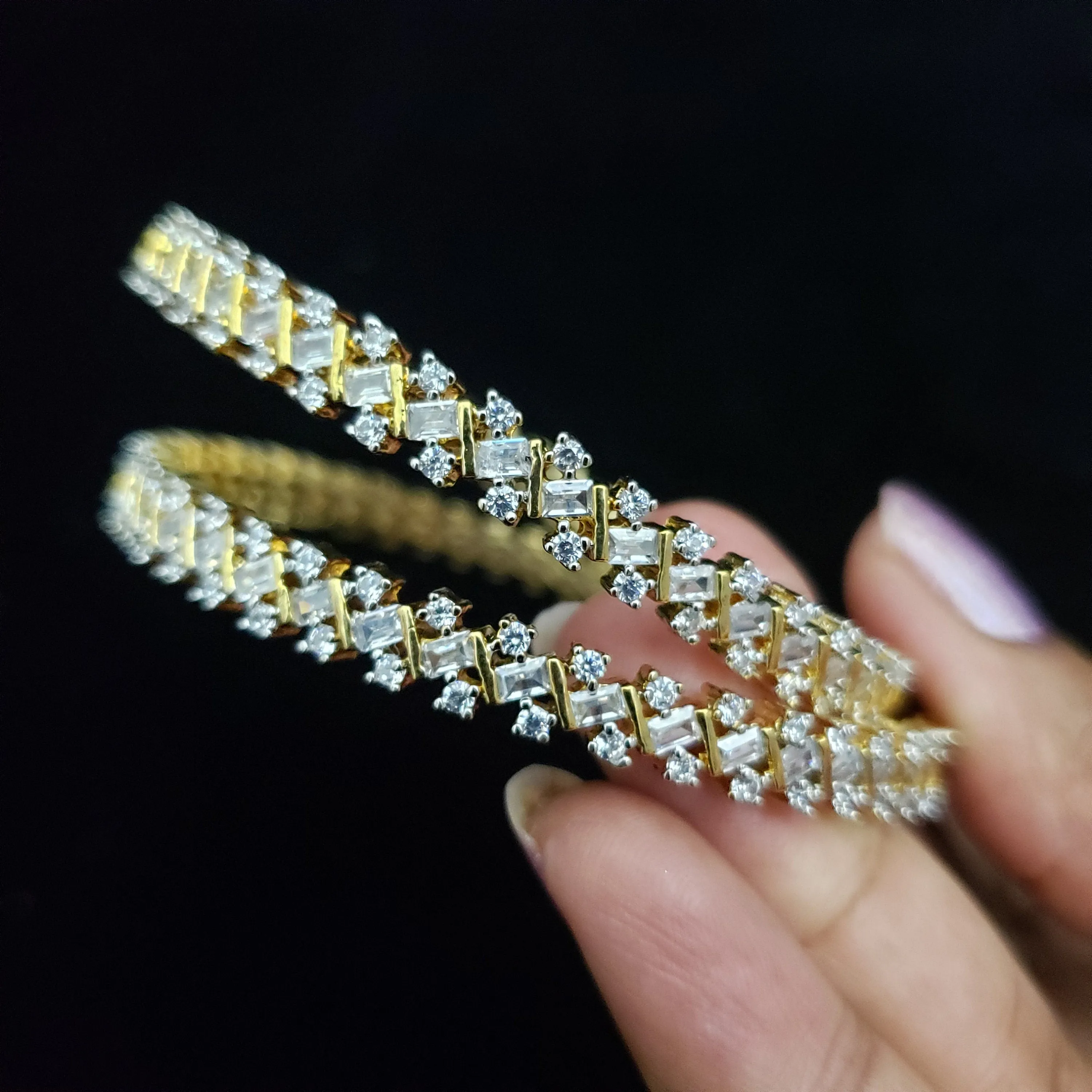 SILVER toNE Bangles Set