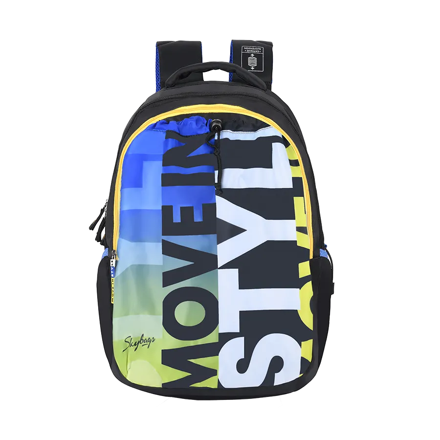 Skybags Squad Nxt 05  School Backpack Black