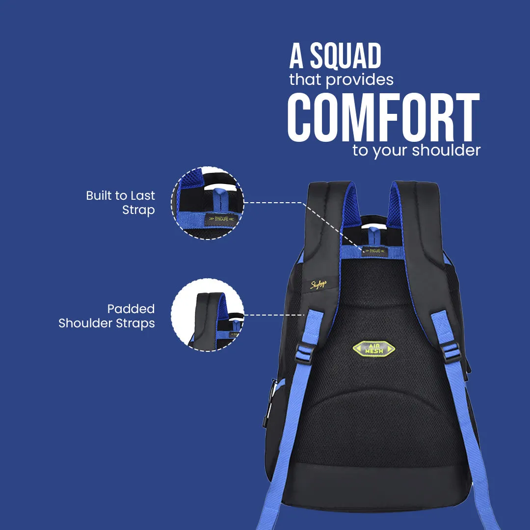 Skybags Squad Nxt 05  School Backpack Black