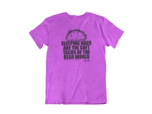 Sleeping bags are the soft tacos - Adult Unisex Crew Neck T-Shirt