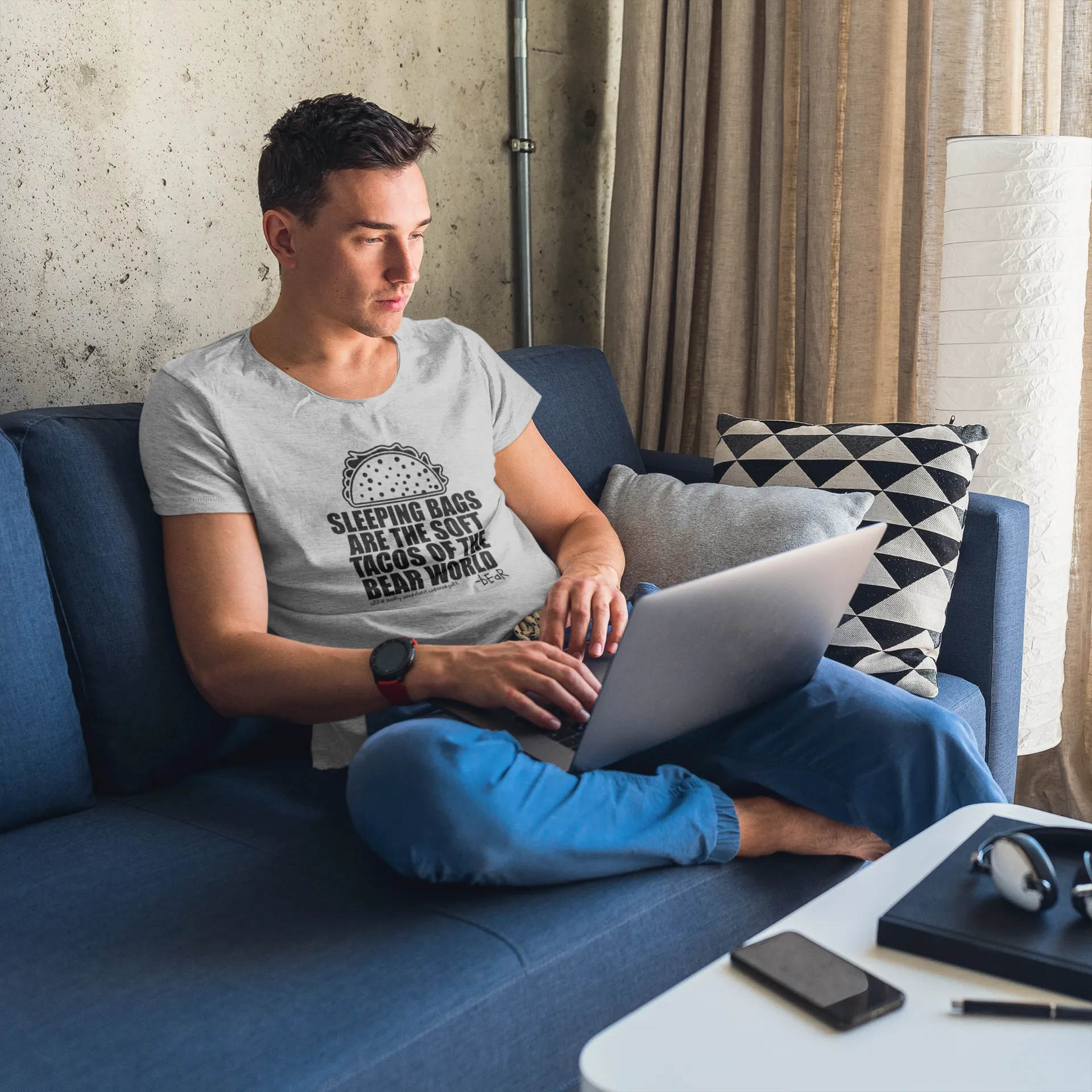 Sleeping bags are the soft tacos - Adult Unisex Crew Neck T-Shirt