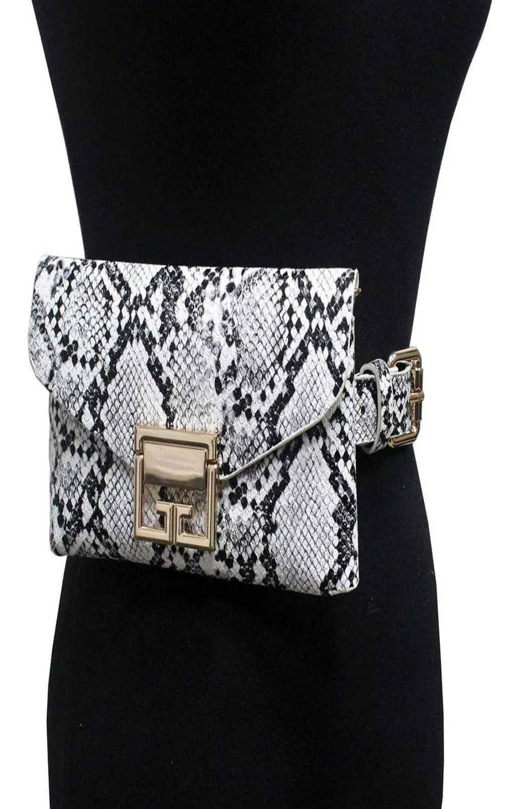 Snake Pattern Belt Bag