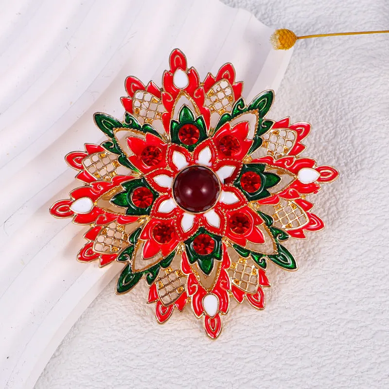 Snowflake Alloy Brooch Pin PA5134