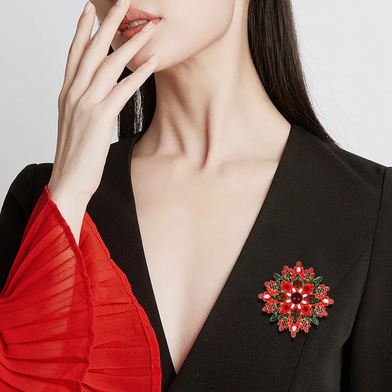 Snowflake Alloy Brooch Pin PA5134