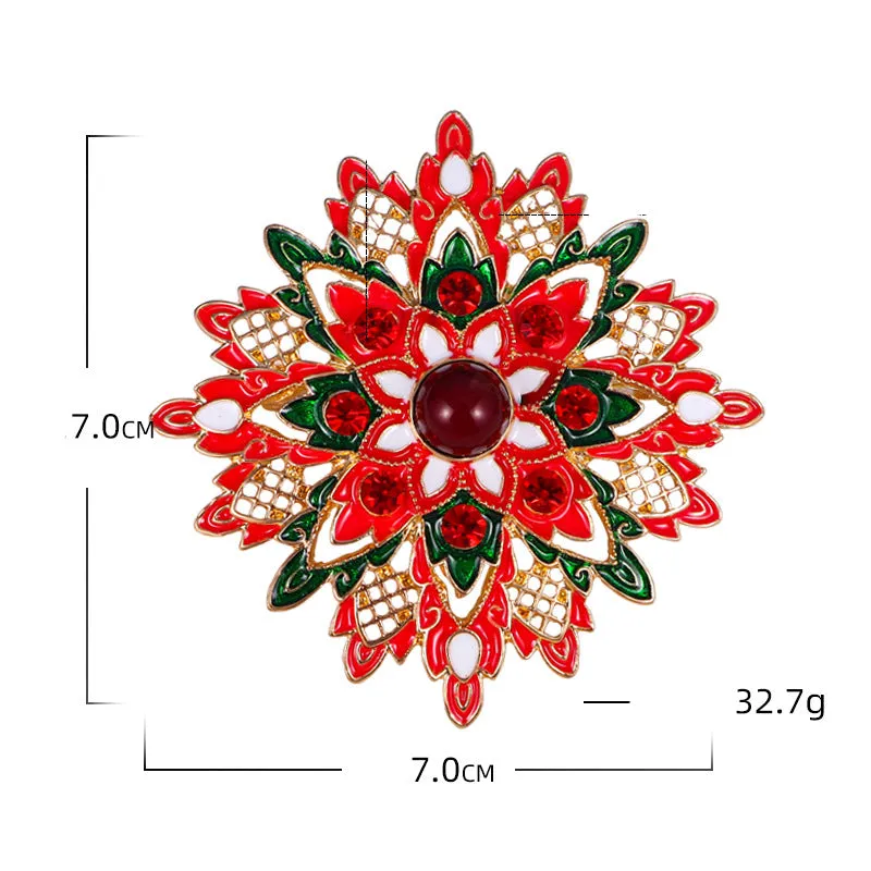 Snowflake Alloy Brooch Pin PA5134