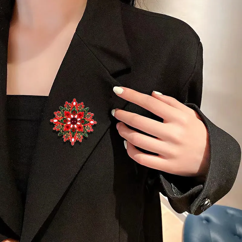 Snowflake Alloy Brooch Pin PA5134
