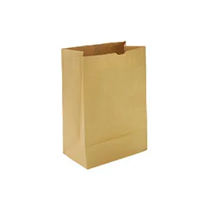 SOMI KB2LB, Bag Paper Kraft 2 lb, 4 1/8"x2.5"x8 1/8",  5LBS, BROWN, 500 PER PACK