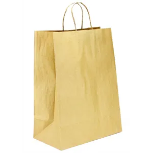 SOMI KBH13717, Bag Paper Handle Twisted 13"x7"x17", Kraft, 36LBS, BROWN, 250 PER PACK