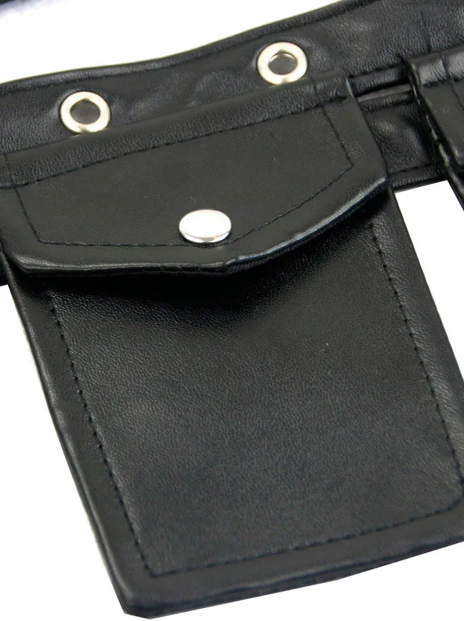 Steampunk Leather Pocket Waist Bag Corset Costume Accessories
