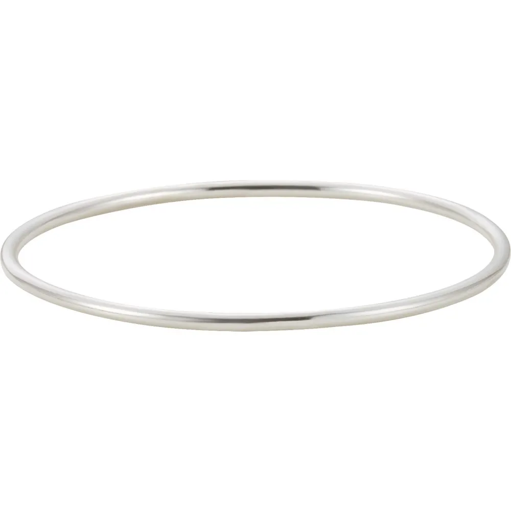 Sterling Silver 2.5mm Bangle Bracelet