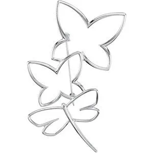 Sterling Silver Butterfly / Dragonfly Brooch