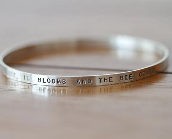 Sterling Silver Personalized Bangle Set (S0608)
