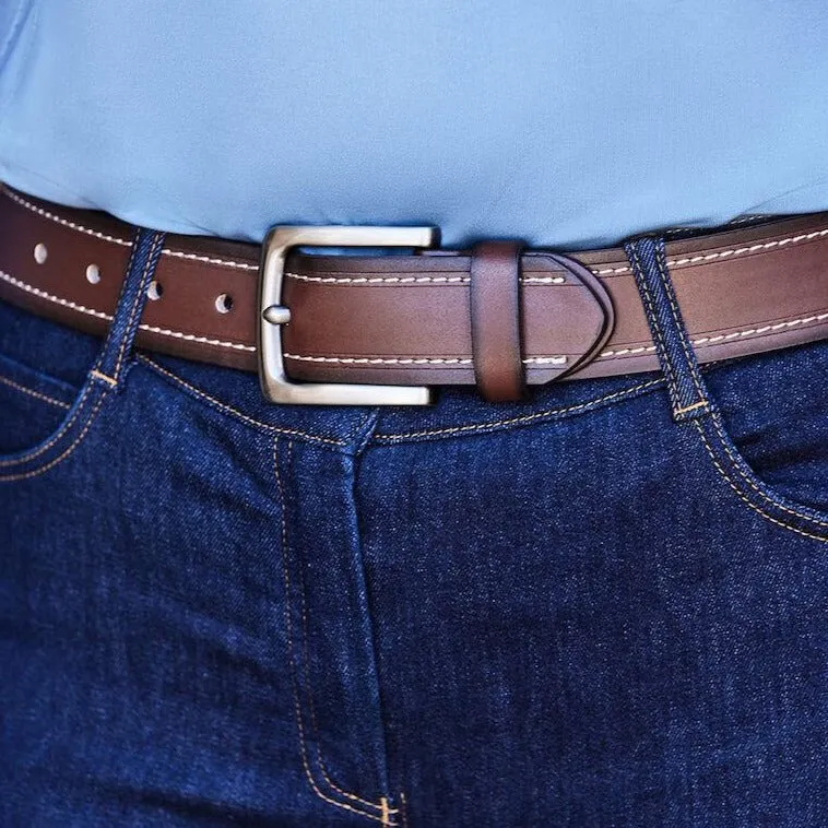 Stitched Belt Brown