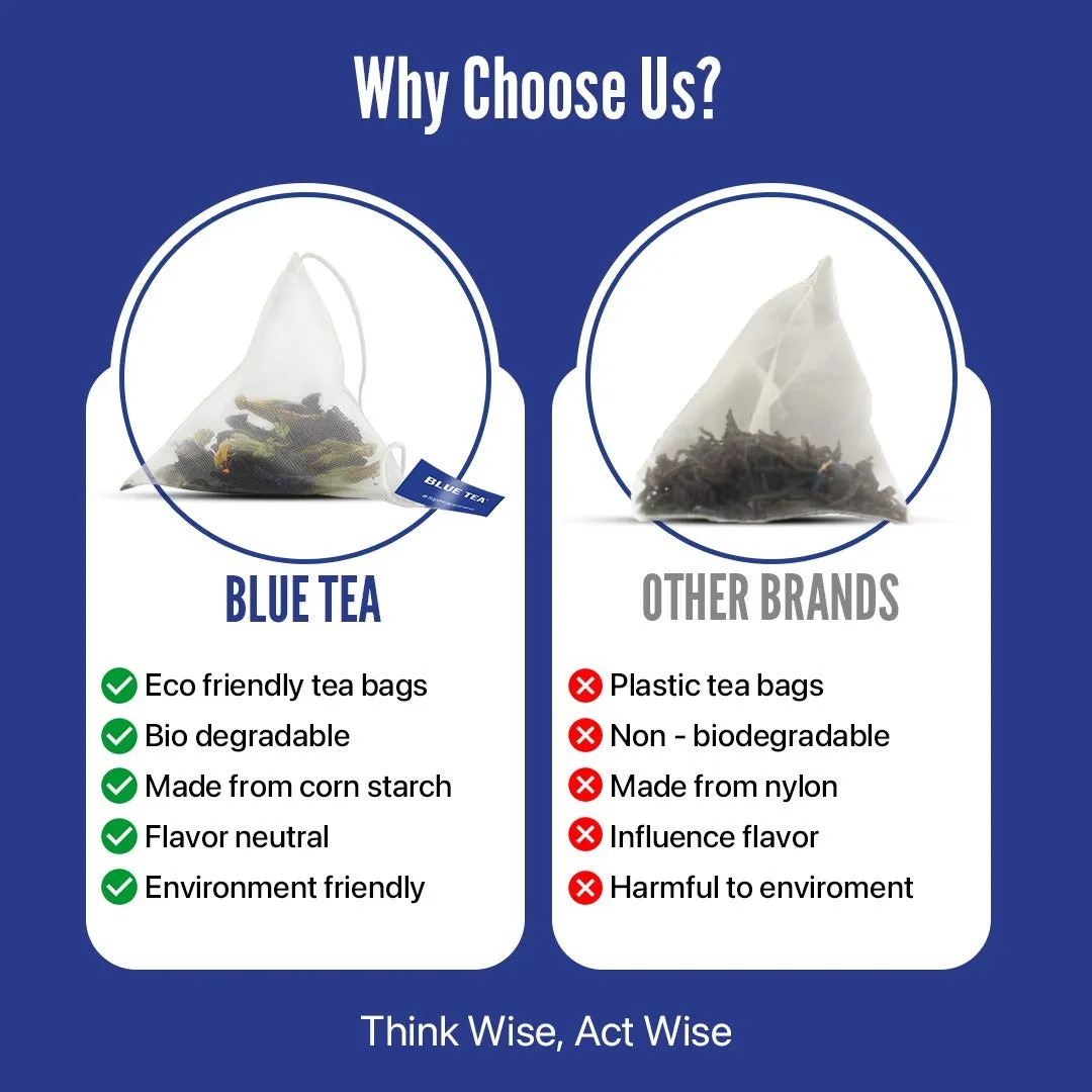 Stress Relief Calm Herbal Infusion - 30 Tea Bags | For Migraine, Stress