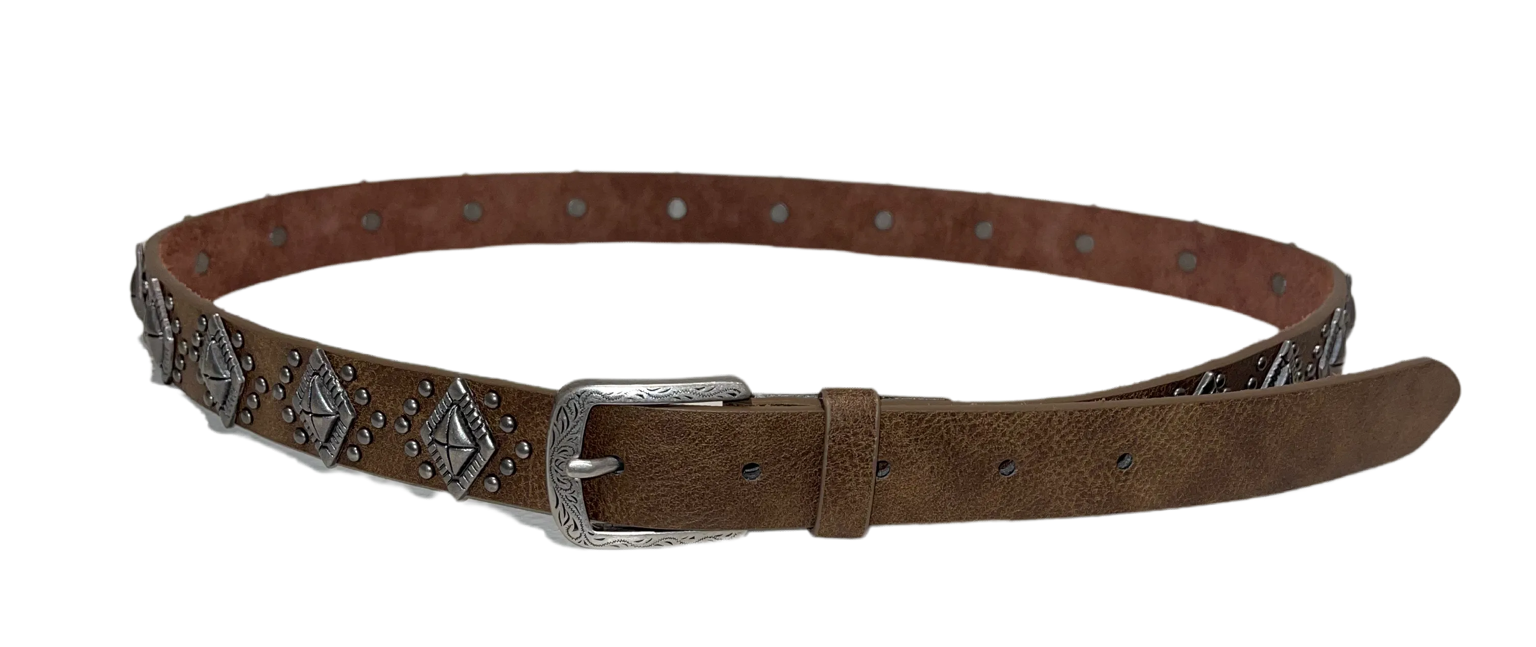 Studded Leather Belt