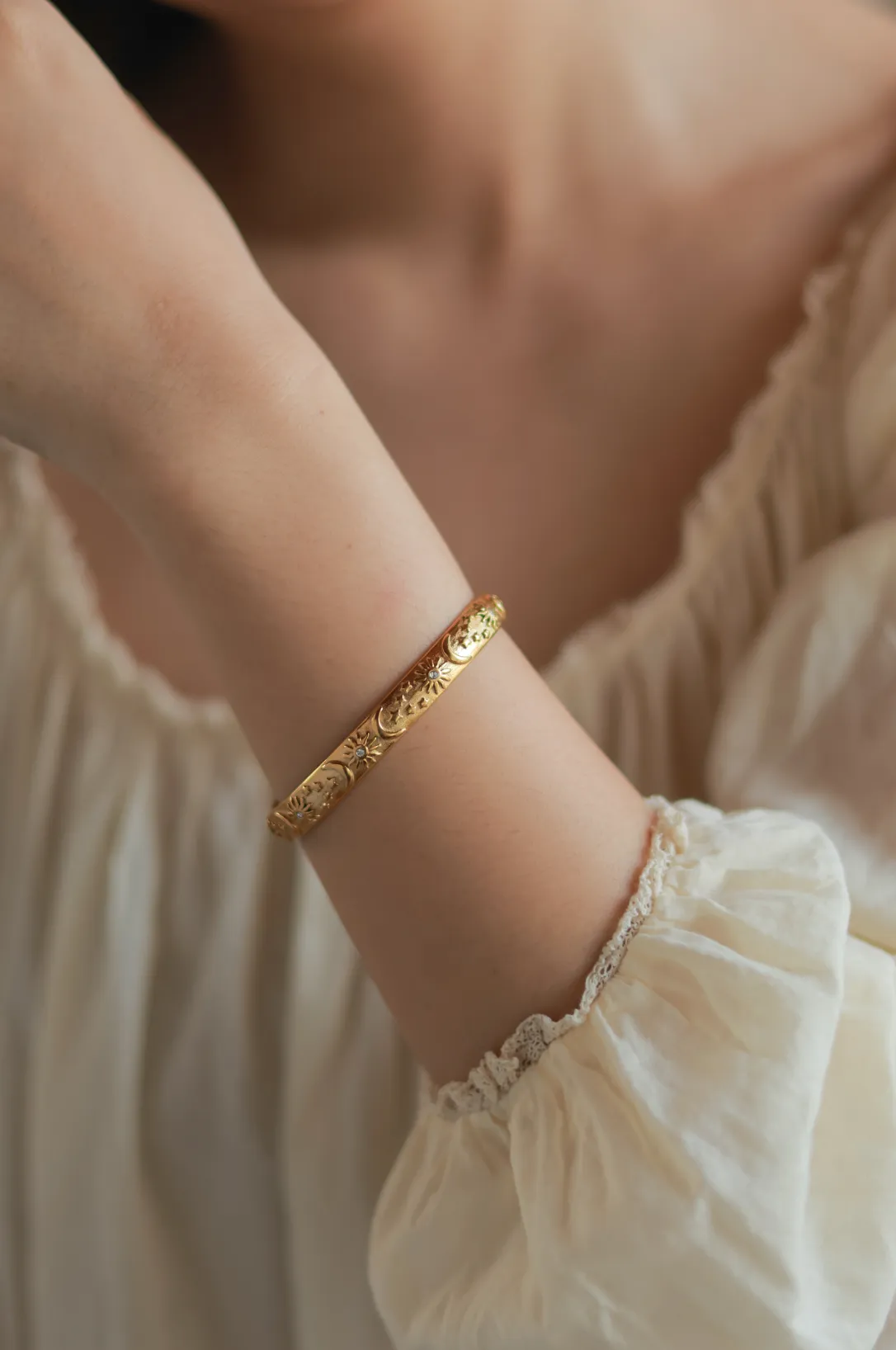 Sun, Moon, Star Bangle