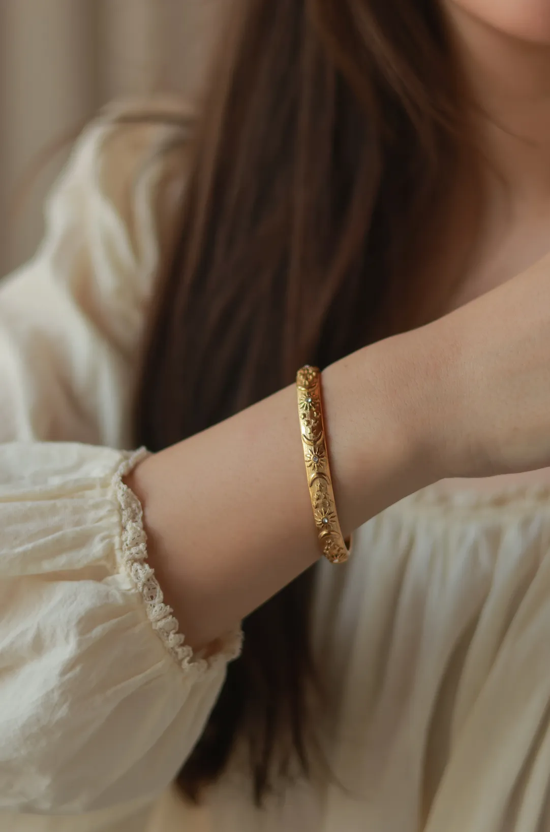 Sun, Moon, Star Bangle