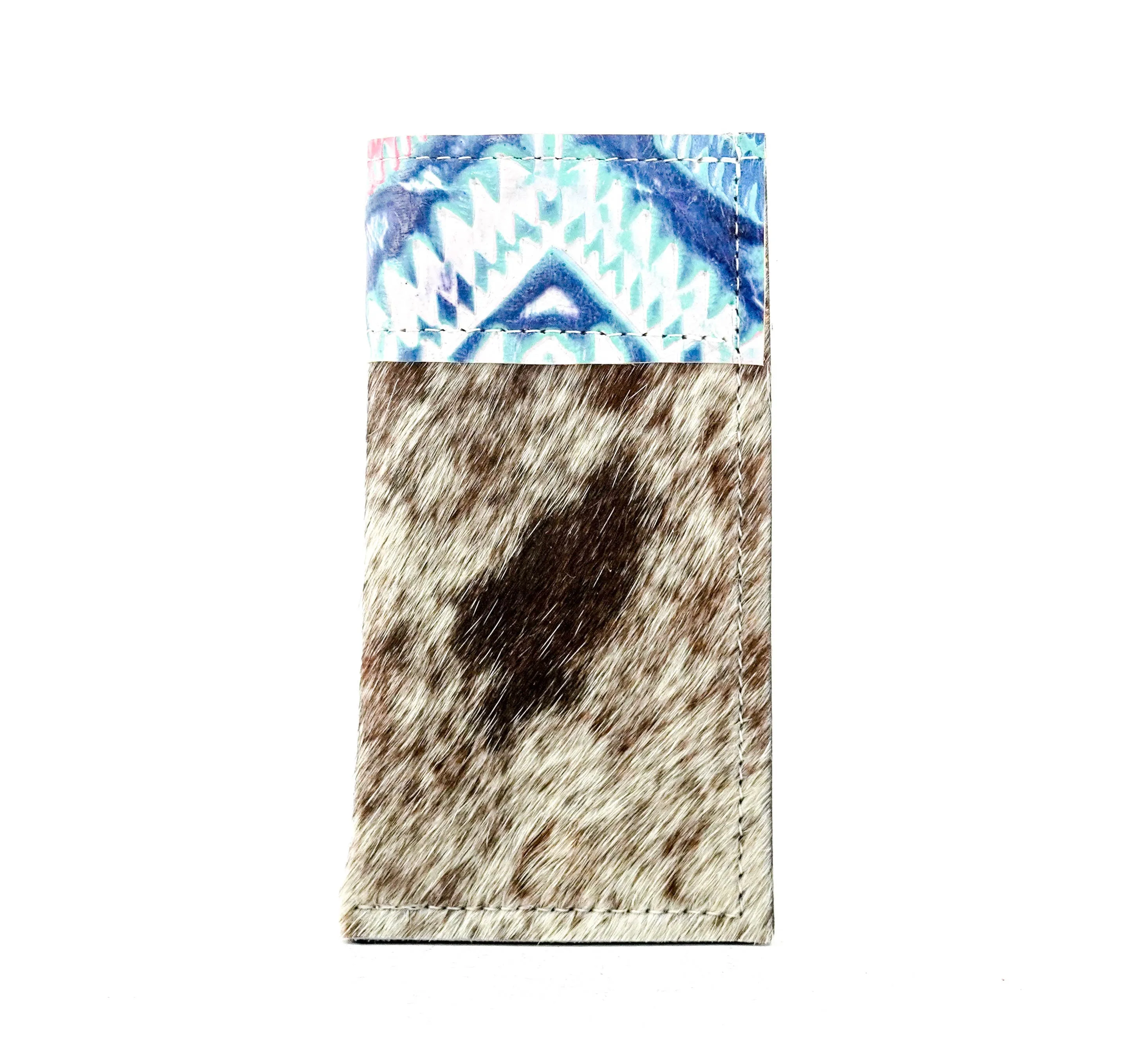 Sunglass Case - Chocolate & White w/ Tucson Sundown Aztec