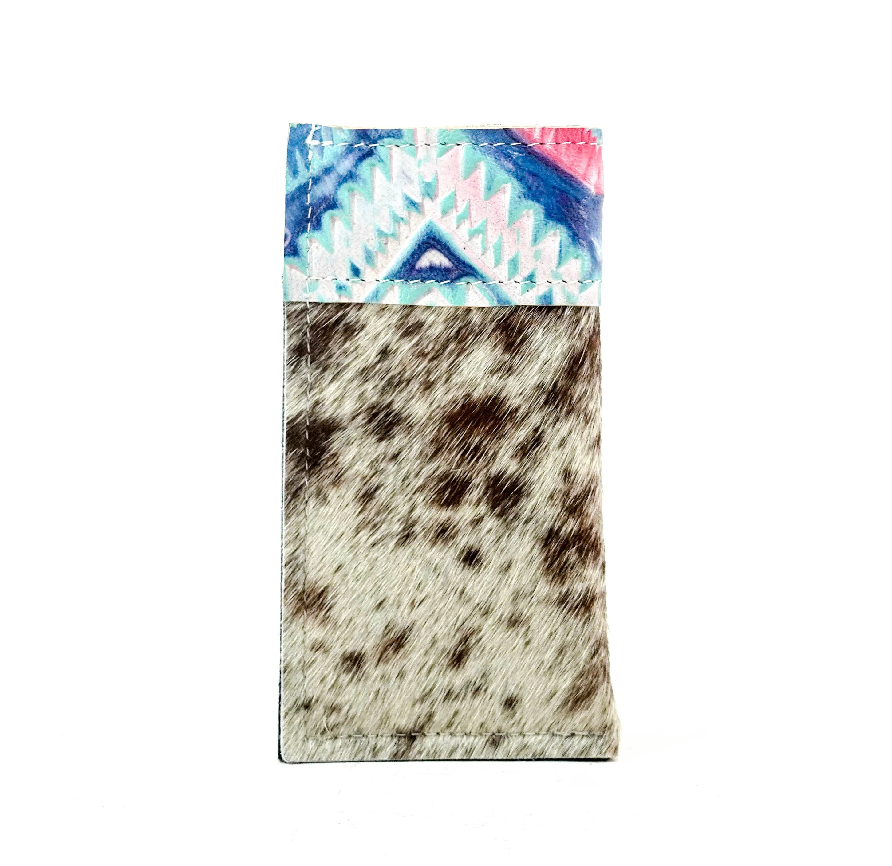Sunglass Case - Chocolate & White w/ Tucson Sundown Aztec