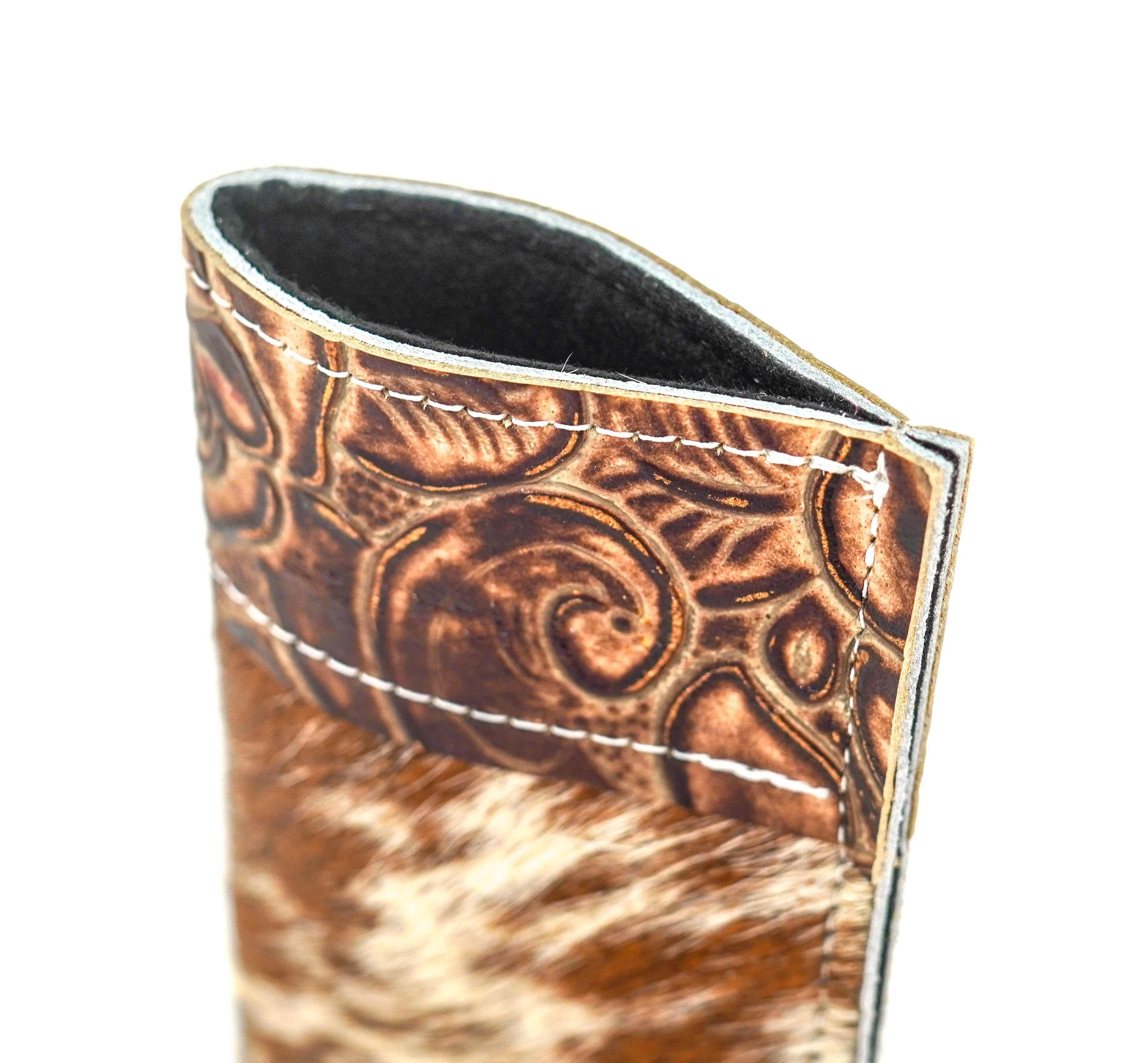 Sunglass Case - Longhorn w/ Toasted Roses