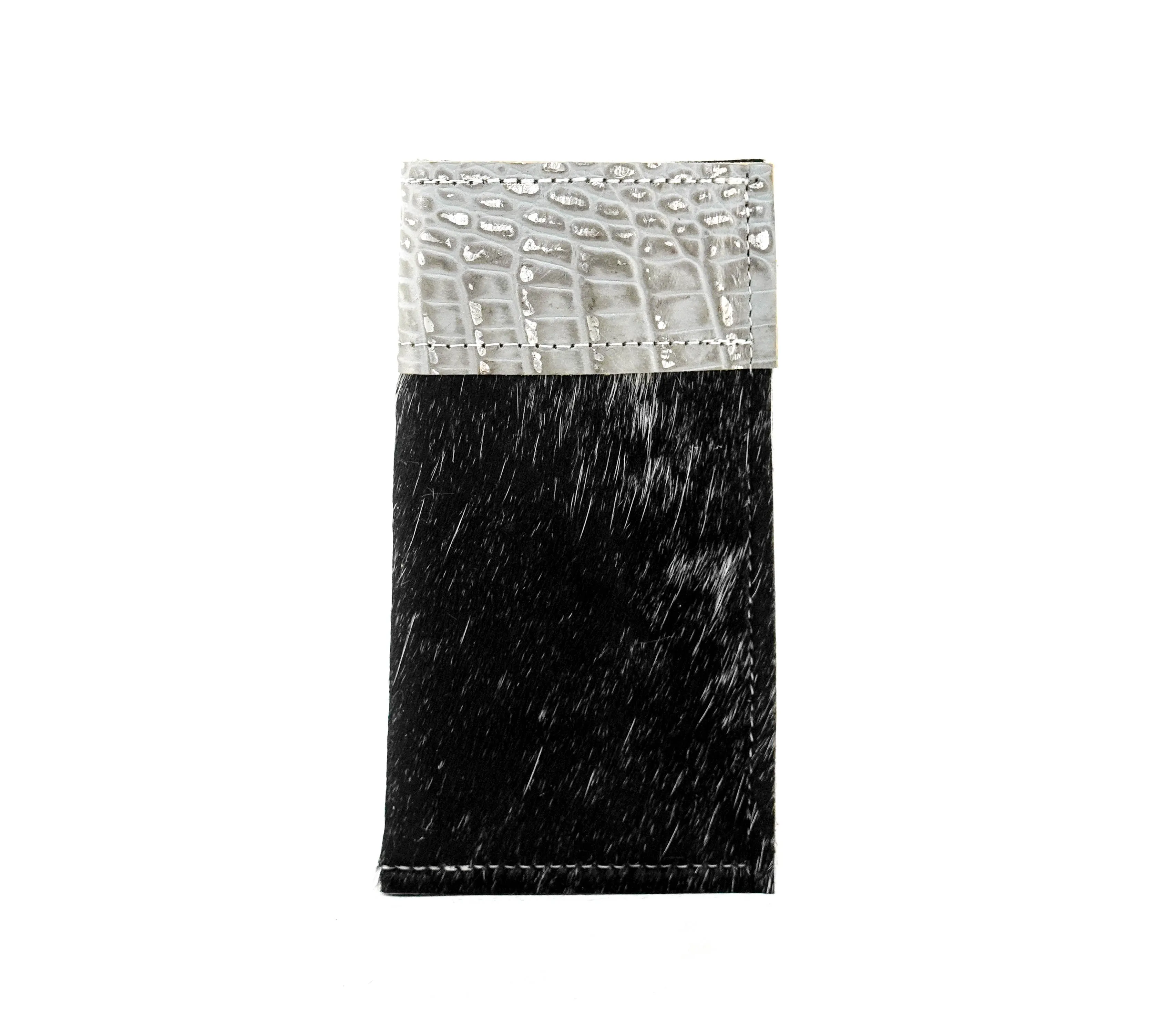 Sunglass Case - Salt/Pepper w/ Sterling Croc