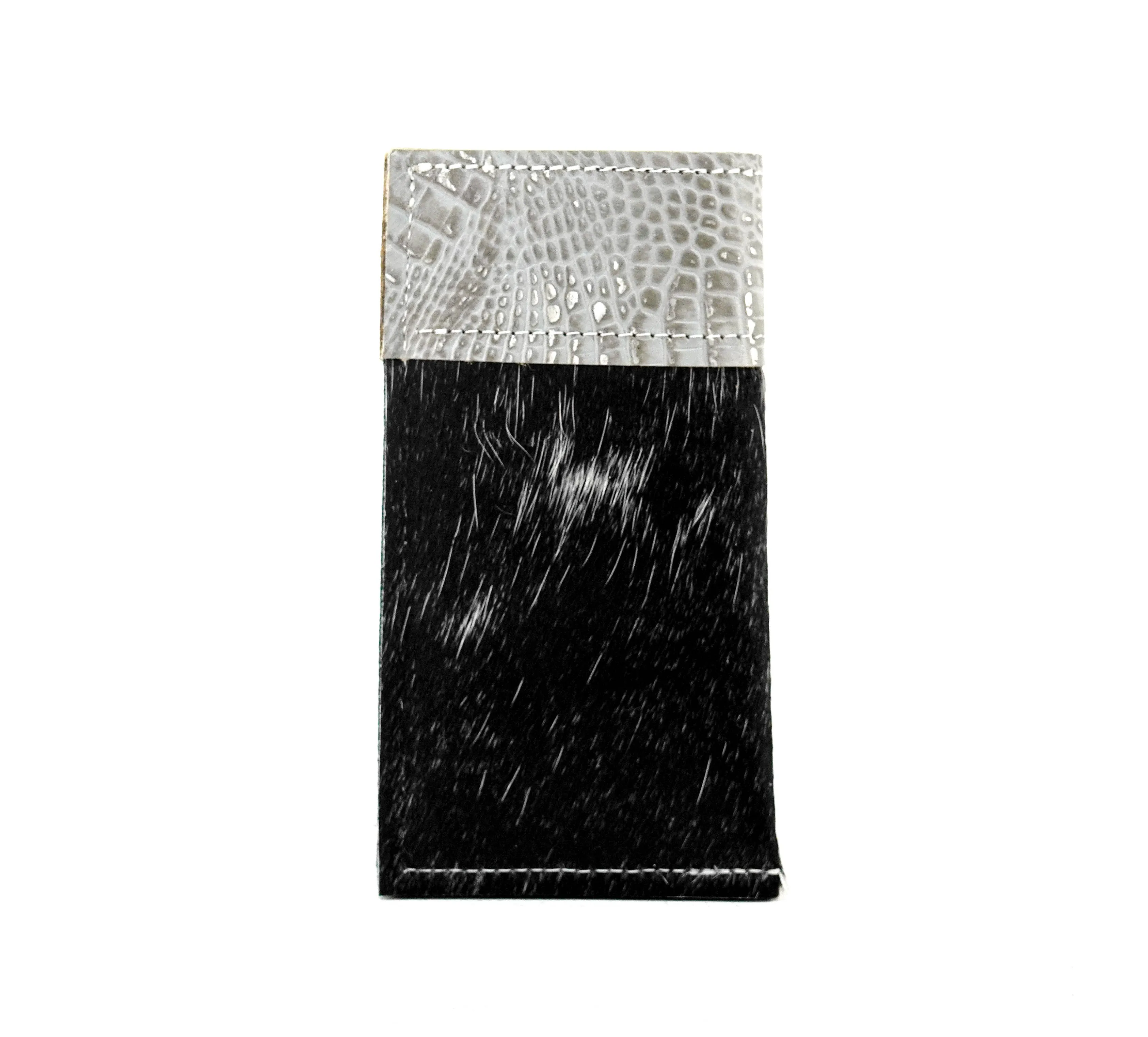 Sunglass Case - Salt/Pepper w/ Sterling Croc