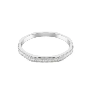 Swarovski Rhodium Matrix Baguette Cut Bangle