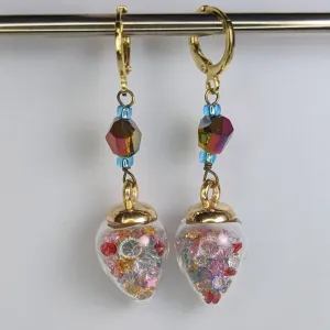 Teardrop Crystal Globe Markers & Earrings