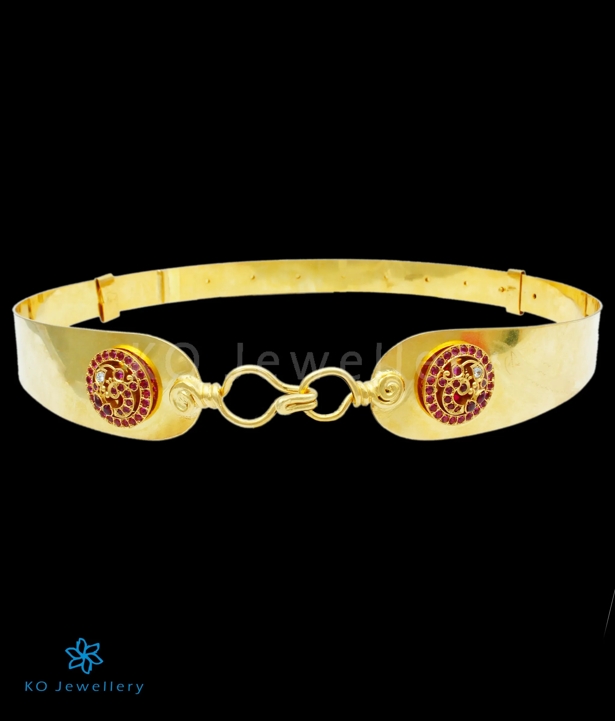 The Atyuha Silver Peacock Waistbelt / Oddiyanam/ Kamarbandh