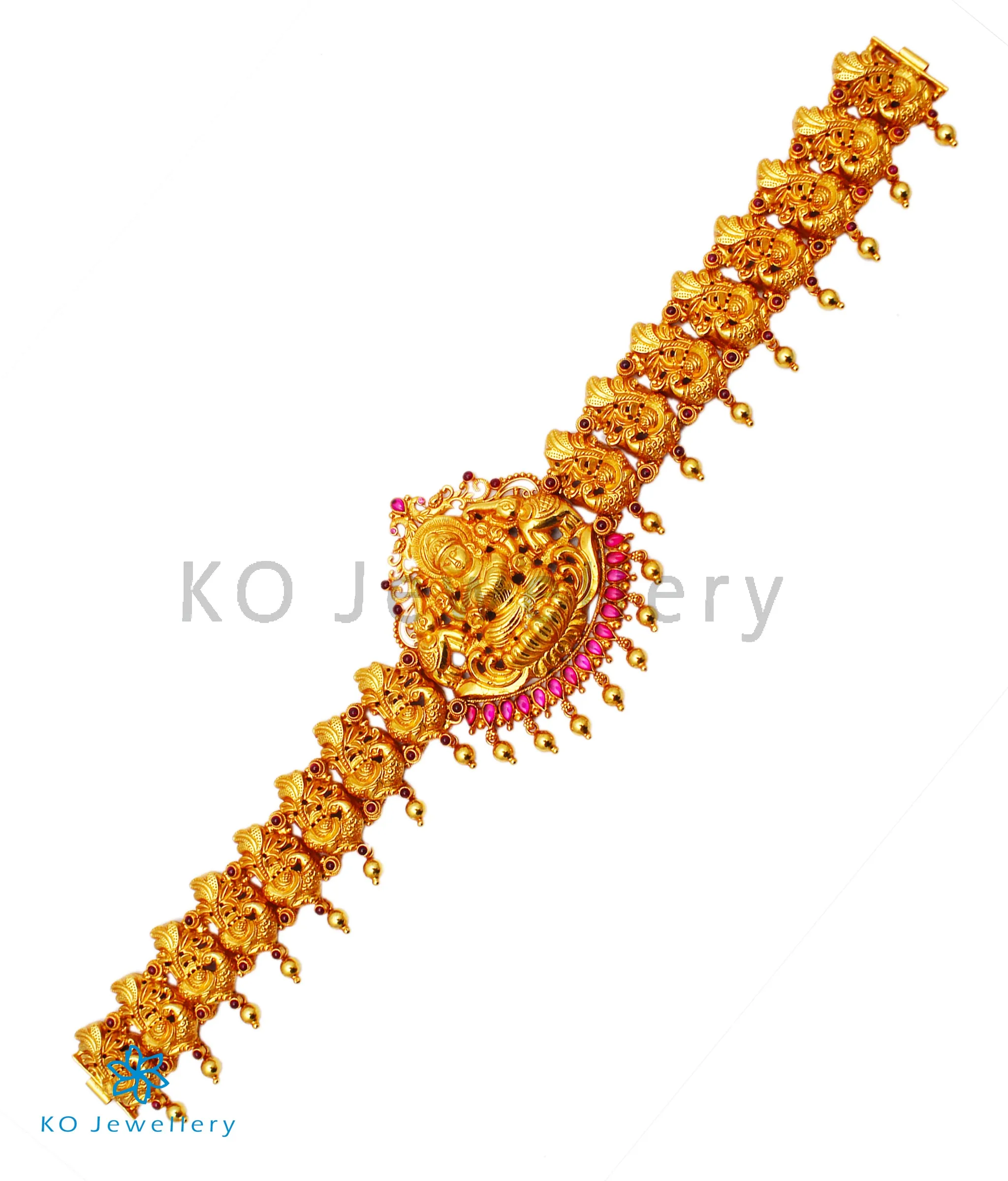 The Ira Silver Peacock Oddiyanam (Waist belt)
