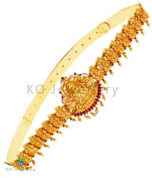 The Ira Silver Peacock Oddiyanam (Waist belt)