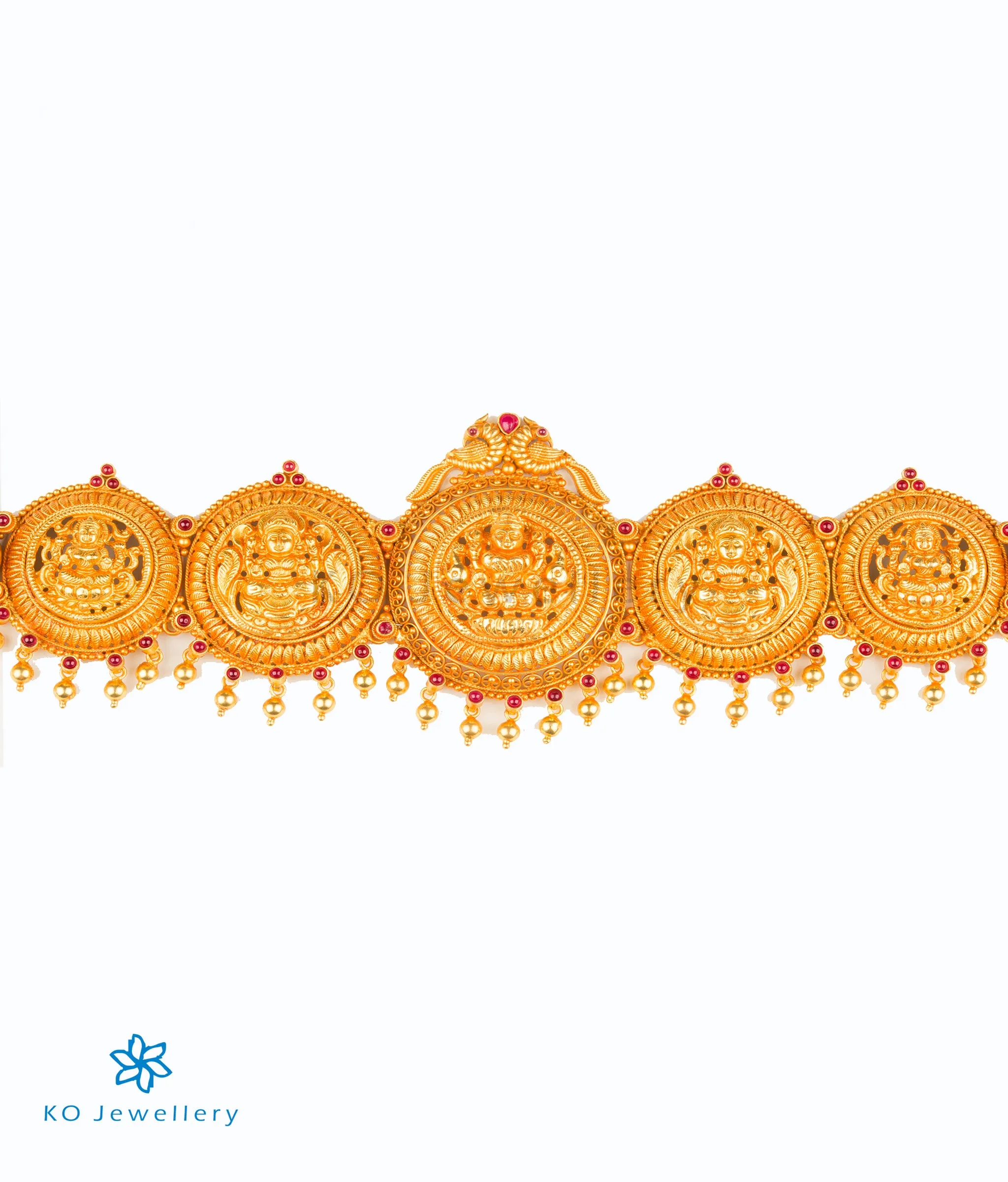 The Janya Silver Lakshmi Oddiyanam Waist belt