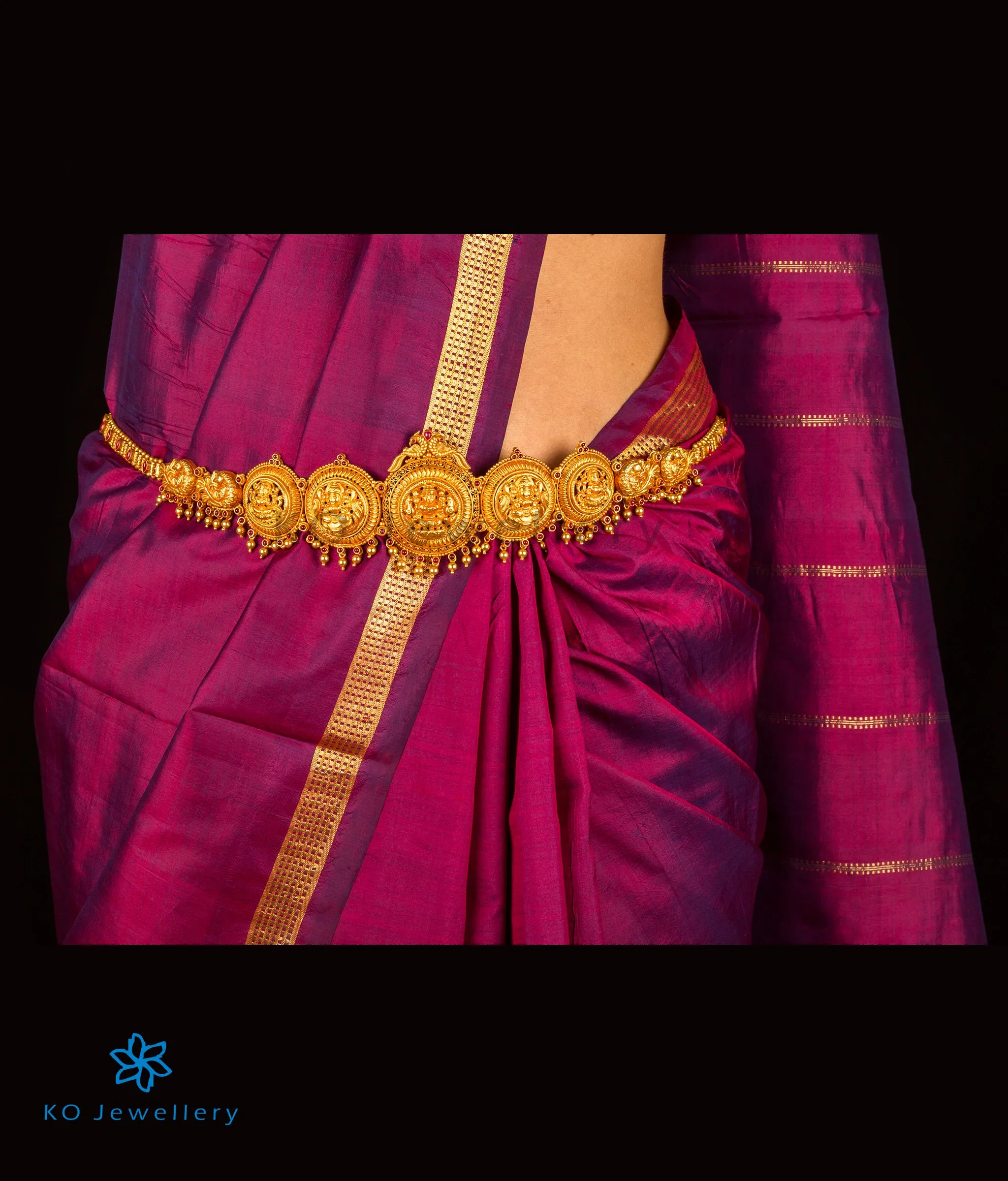 The Janya Silver Lakshmi Oddiyanam Waist belt