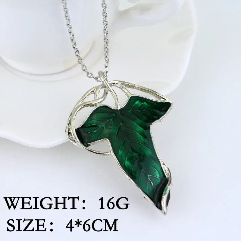 The Lord of the Rings Elven Leaf Brooch Pin with Silver Plating 4 Pack