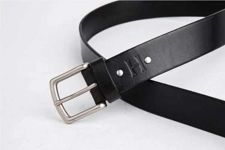 The Somerset Belt, Black - Matte Silver