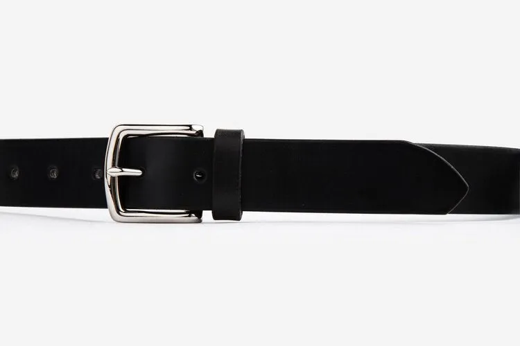 The Somerset Belt, Black - Silver