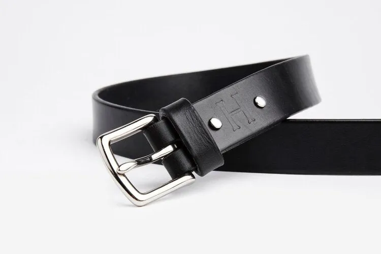 The Somerset Belt, Black - Silver