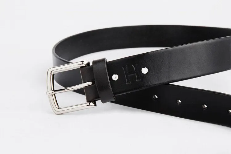 The Somerset Belt, Black - Silver