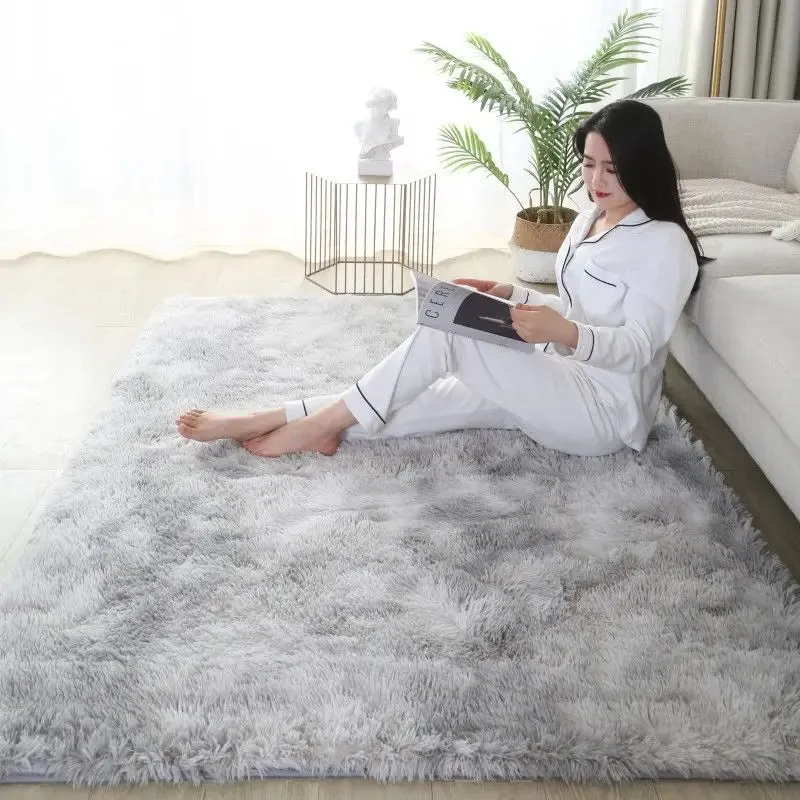 Tie-Dyed Silk Carpet for Home