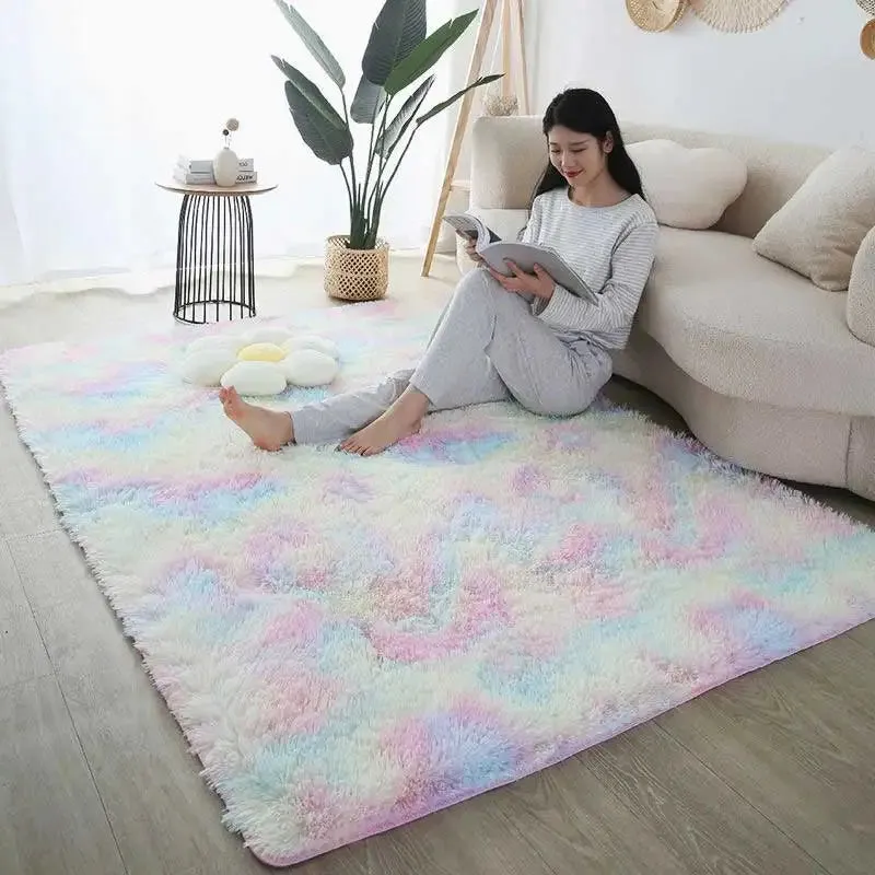 Tie-Dyed Silk Carpet for Home