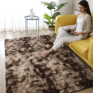 Tie-Dyed Silk Carpet for Home