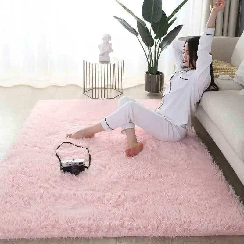Tie-Dyed Silk Carpet for Home