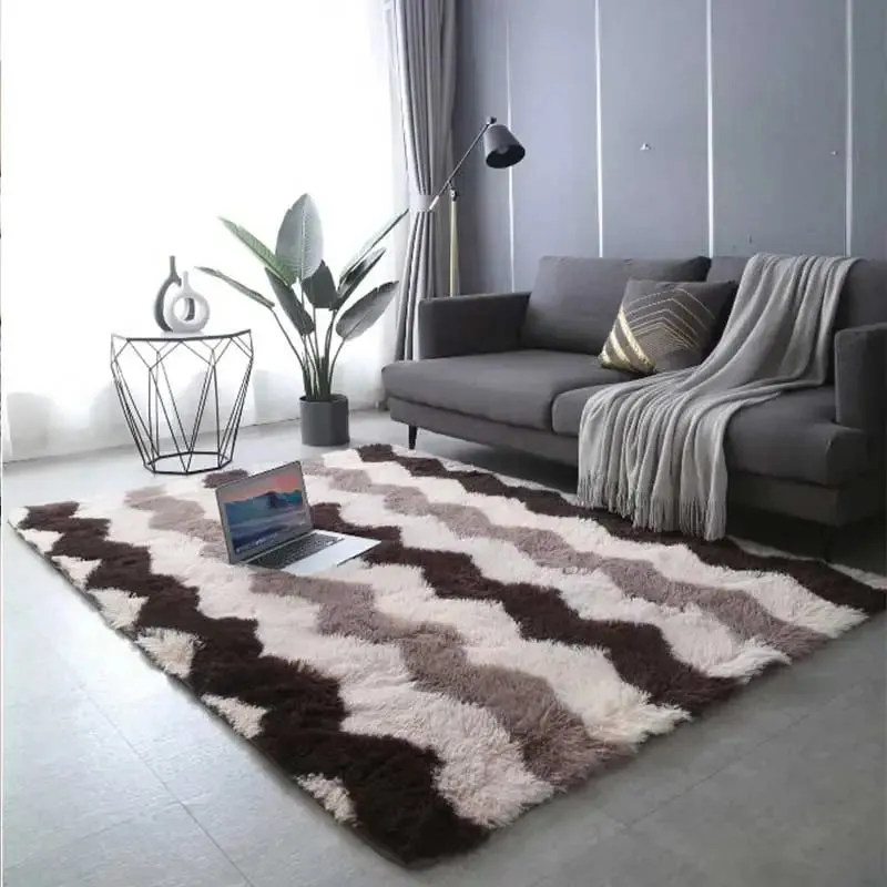 Tie-Dyed Silk Carpet for Home